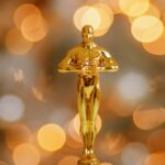 Hollywood,Gold,Oscars,Trophy,Figurine,Imitation,Seen,During,An,Award